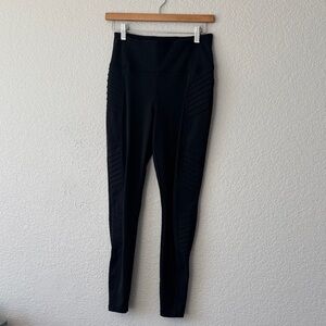 Athleta Black Textured Leggings